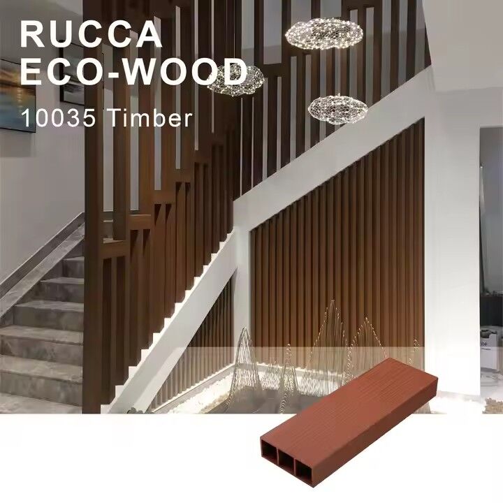 Composite Hollow Timber for Outdoor Wall Decor China Supplier WPC Wood Plastic Composite Hollow Timber Tube