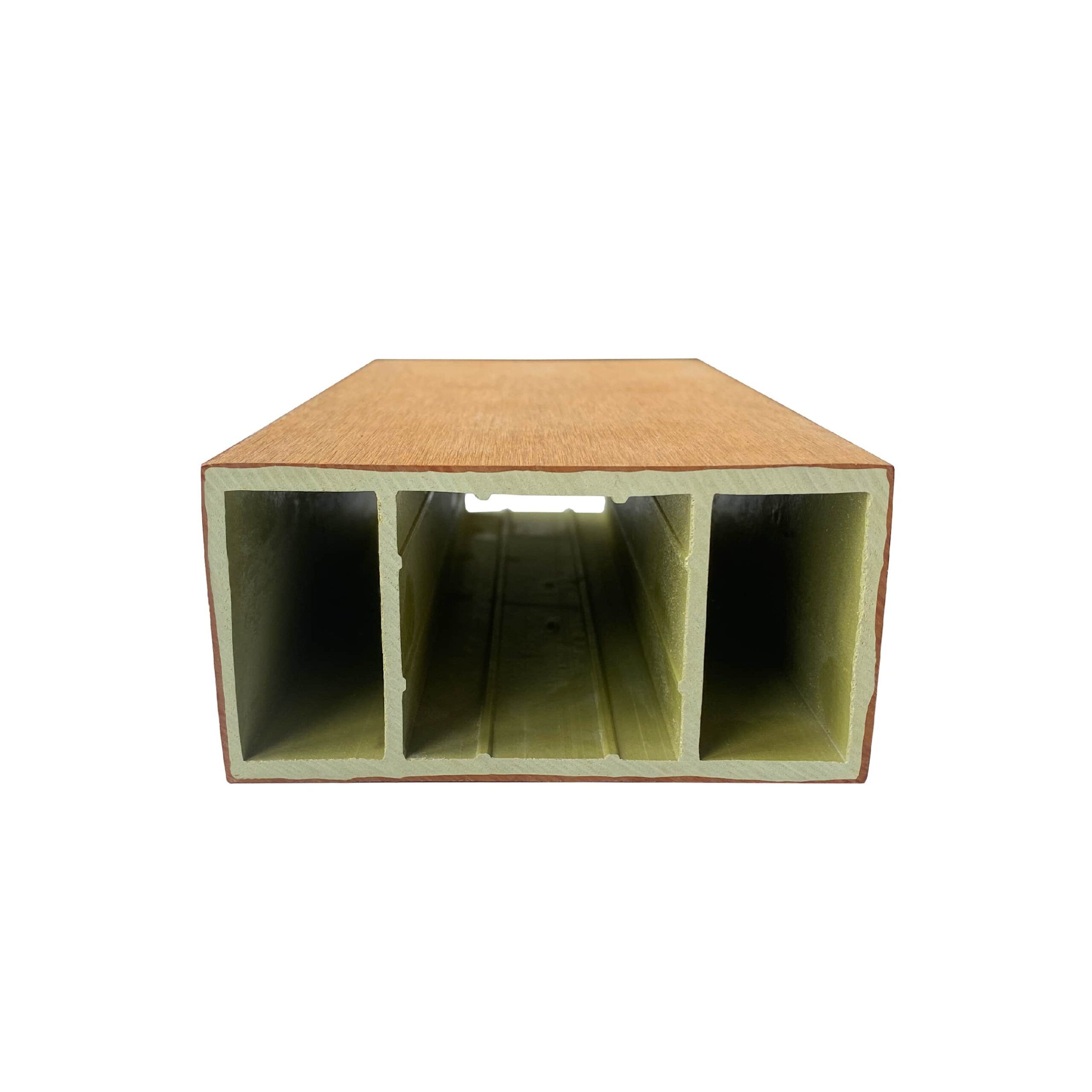 Rucca PVC Wood and Plastic Composite Rectangular Square Hollow Section with Lowest Price