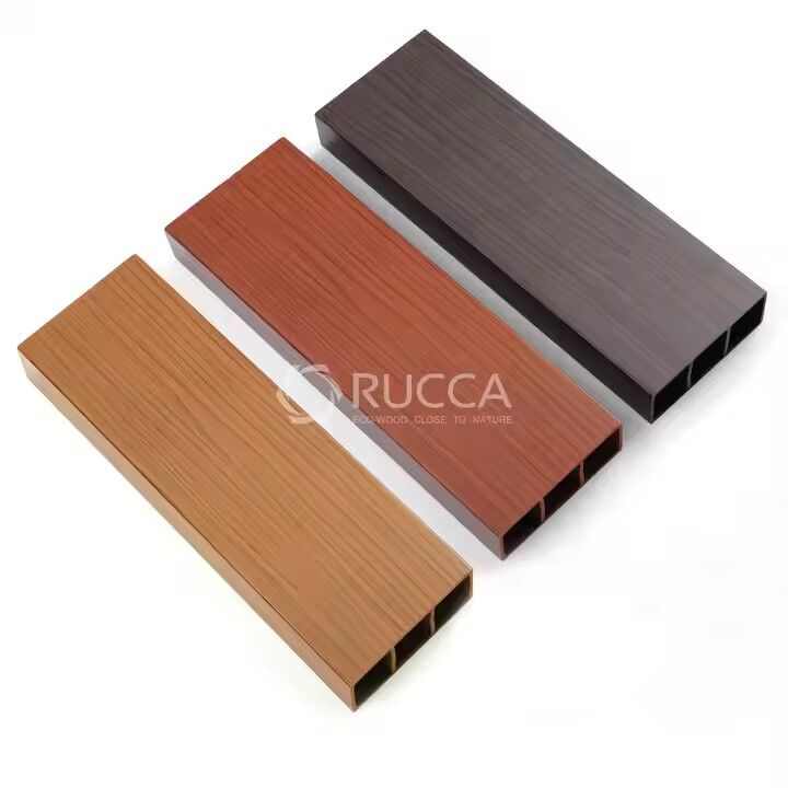 Wood Composite Hollow Timber for Outdoor Wall Decor China Supplier WPC Wood Composite Hollow Timber Tube