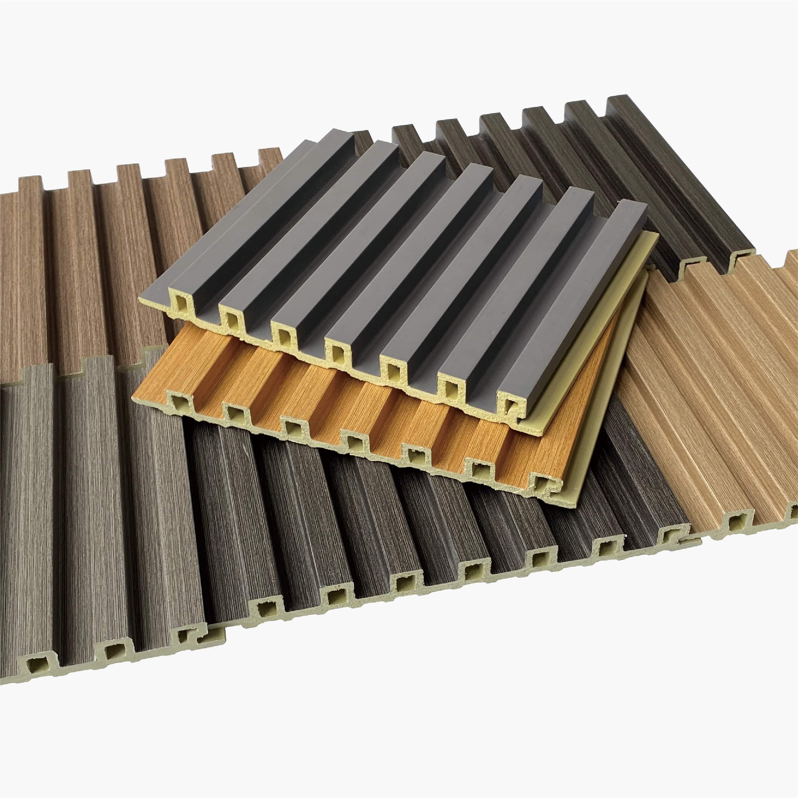 Indoor White Color Decorative Luxury House Wood Hollow Wall Panel 14913mm Wood Composite Panel Interior Exterior